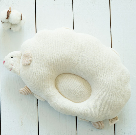 ひつじのベビーまくら｜オーガニックコットンの天衣無縫