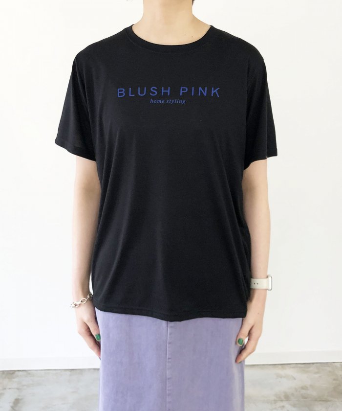 BLUSH PINKプリントTシャツ