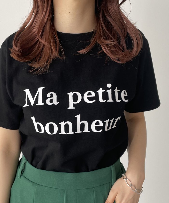 【bonheur】カラーロゴTシャツ