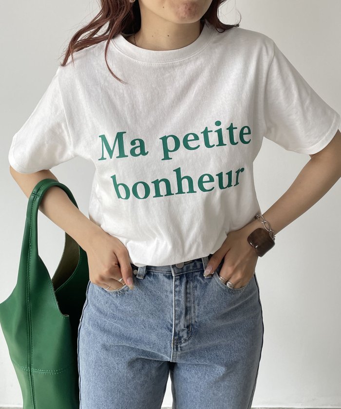 【bonheur】カラーロゴTシャツ