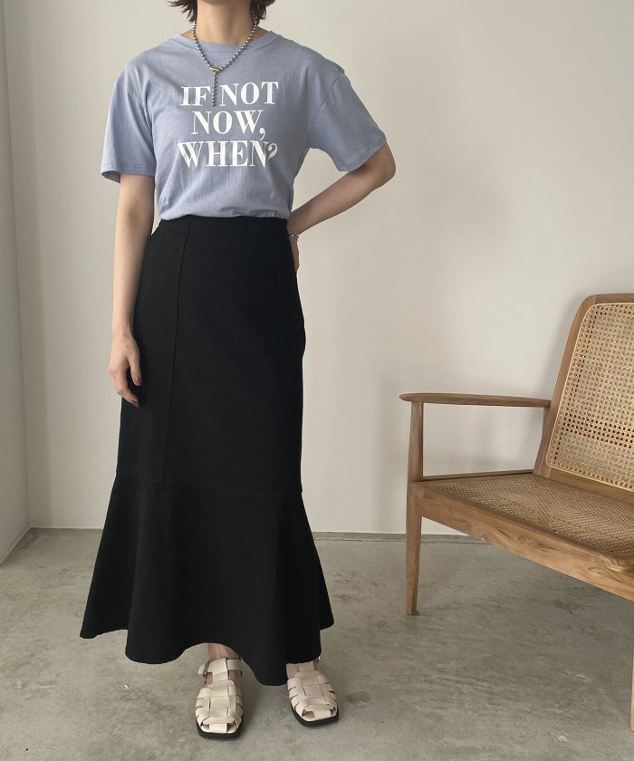 【IF NOT NOW WHEN？】ロゴプリントTシャツ