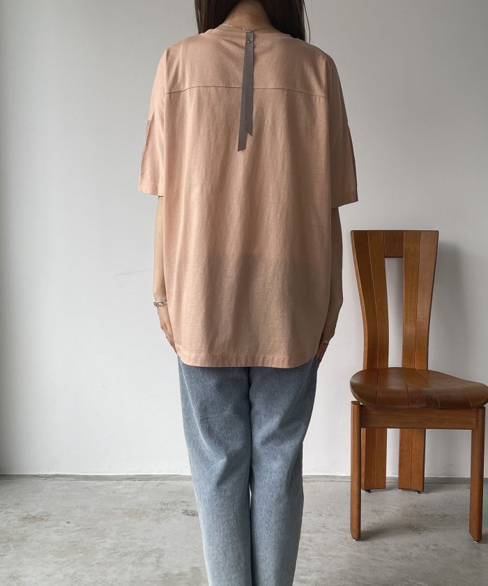 【antic rag】ポリッシュロゴTシャツ