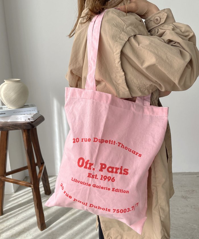 【Oft Paris】ロゴプリントトートバッグ