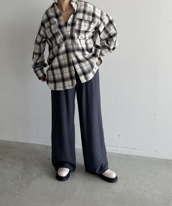 トゥジュー チェックシャツ1号 ROOP TOKYO シャツ 半袖チェックシャツ レギュラーカラーシャツ