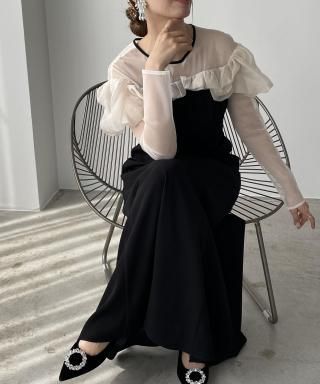 ڥбfrills flare dress