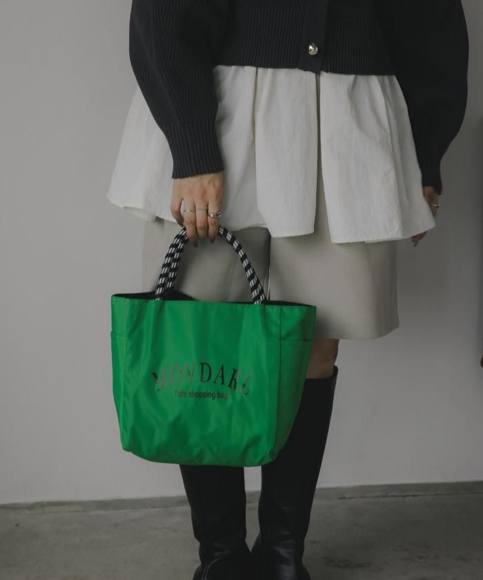 リバーシブル】ビッグ ロゴ トートバッグ S - 210nouve | トゥージュヌーヴ