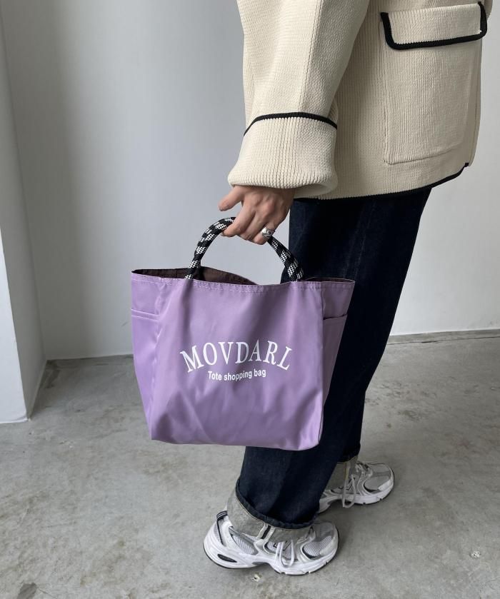 【リバーシブル】ビッグ ロゴ トートバッグ S