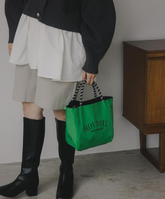 【リバーシブル】ビッグ ロゴ トートバッグ S