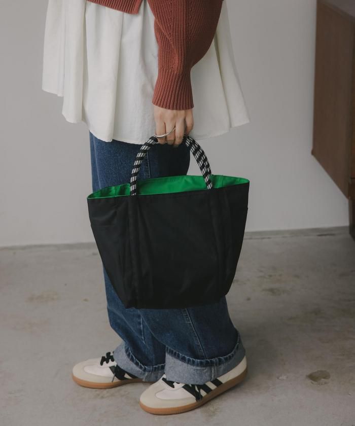 【リバーシブル】ビッグ ロゴ トートバッグ S