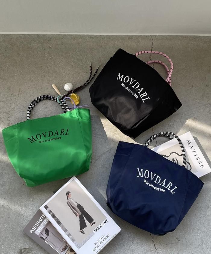 【リバーシブル】ビッグ ロゴ トートバッグ S