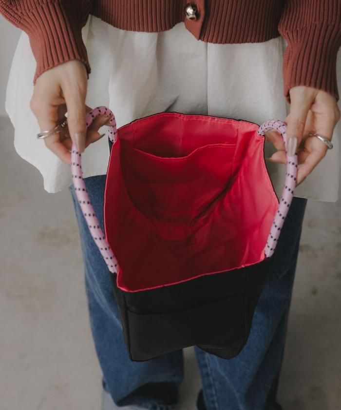 【リバーシブル】ビッグ ロゴ トートバッグ S