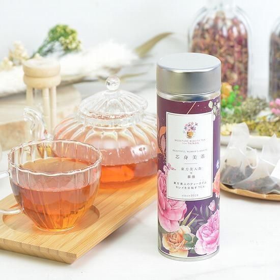 芯身美茶 缶 10パック 美肌美人 Tea 東方美人茶 薔薇 芯身美茶