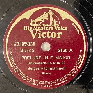 セルゲイ・ラフマニノフ(P): 11のピアノ小品集より前奏曲ホ長調op.32-3/ a)前奏曲へ長調op.32-7~b)前奏曲へ短調op.32-6（ラフマニノフ）