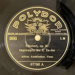 アドリアン・エッシュバッハー(p:1912-2002)：即興曲集op.90より第2番変ホ長調／第3番変ト長調（シューベルト）