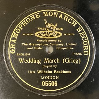 ヴィルヘルム・バックハウス(1884-1969)：結婚行進曲婚礼の行列 Op.19 No.2（グリーグ）
