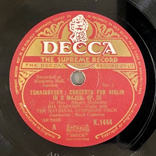 イダ・ヘンデル(Vn:1928-2020): ヴァイオリン協奏曲ニ長調op.35（チャイコフスキー）