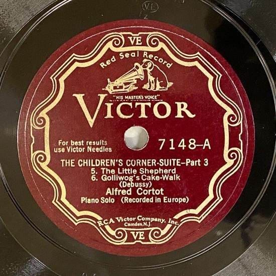 アルフレッド・コルトー(P:1877-1962) : 組曲 子供の領分/a)亜麻色の髪の乙女~b)野を渡る風(ドビュッシー)