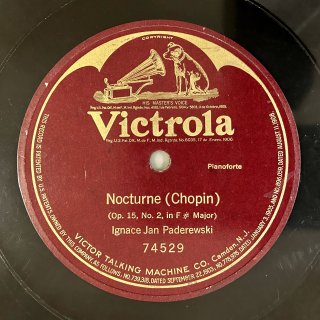 イグナツ・ヤン・パデレフスキ(P:1860-1941): 夜想曲第5番嬰ヘ長調op.15-2（ショパン）