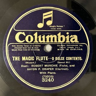 ロバート・マーチー(fl:1884-1949): 魔笛より「O dolce contento」（モーツァルト）／Valse de concert（ウィルコック）