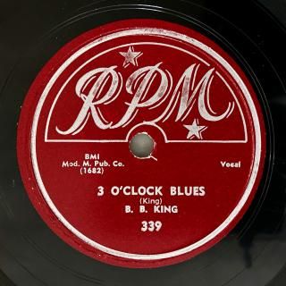 B.B.(vo,g:1925-2015): 3 O'CLOCK BLUESTHAT AIN'T THE WAY TO DO IT