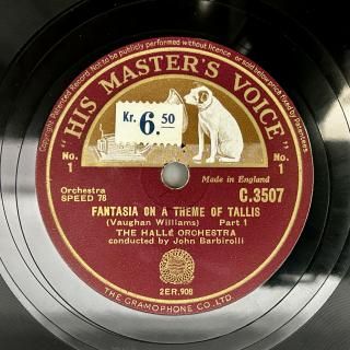 ジョン・バルビローリ(cond:1899-1970) : トマス・タリスの主題による幻想曲（ヴォーン・ウィリアムズ）