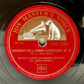ヤッシャ・ハイフェッツ(Vn:1901-87): 序奏とロンド・カプリッチョーソ イ短調op.28(サン=サーンス)