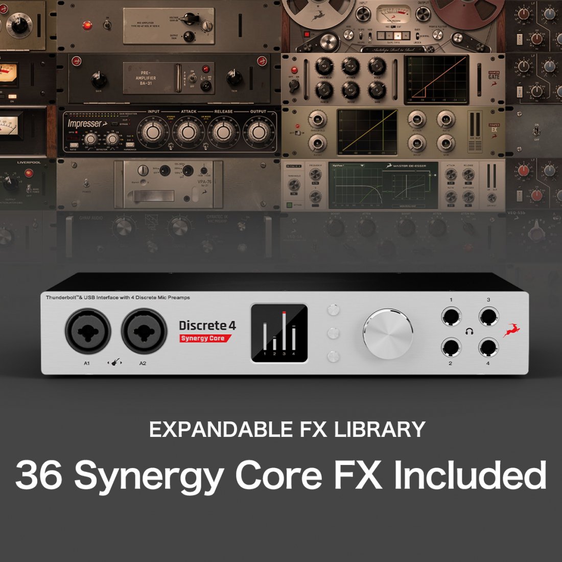 【モデリングマイク・DAW・15のFXがもらえるキャンペーン中！】Antelope Audio Discrete 4 Synergy Core