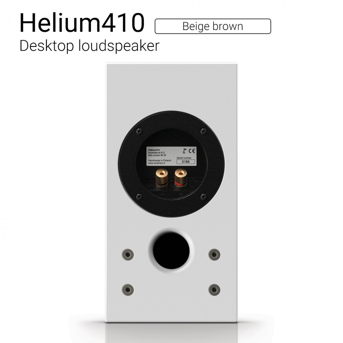 【優れた北欧センス】Helium410 （Beige brown） Desktop loudspeaker【ペア】