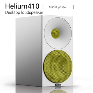【優れた北欧センス】Helium410 （Sulfur yellow） Desktop loudspeaker【ペア】