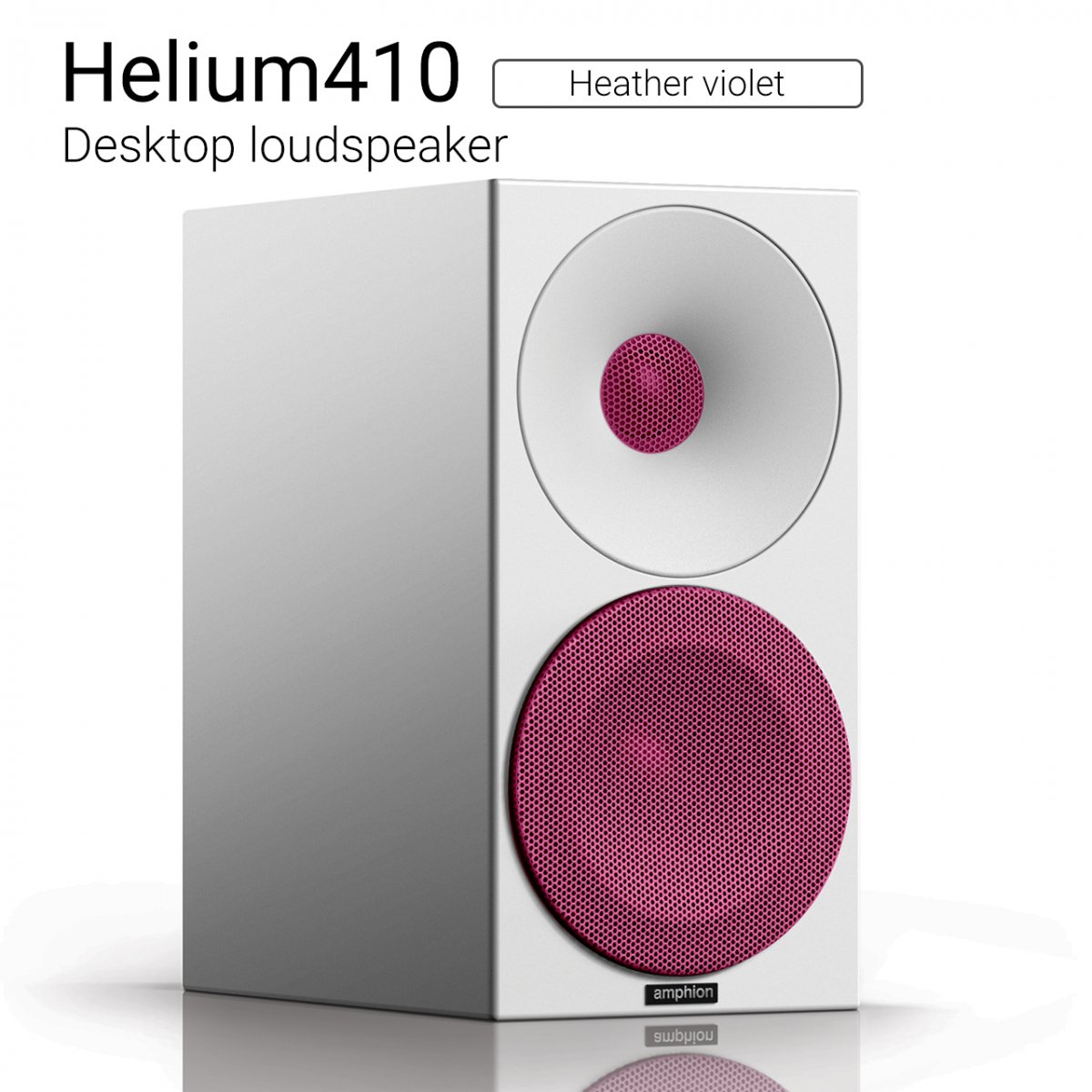 【優れた北欧センス】Helium410 （Heather violet） Desktop loudspeaker【ペア】