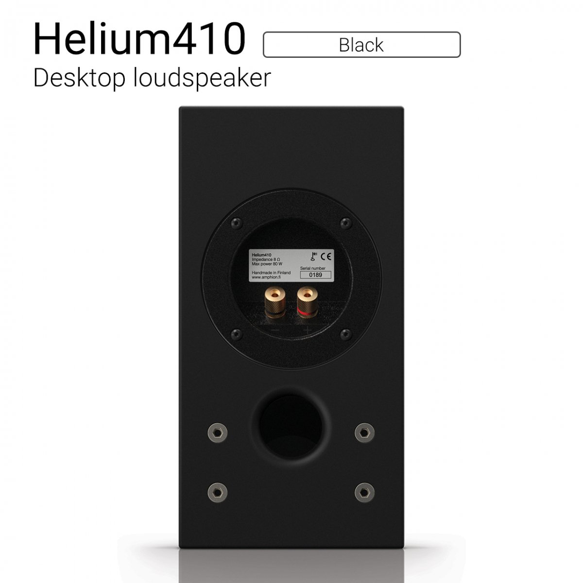 【優れた北欧センス】Helium410 （Black） Desktop loudspeaker【ペア】