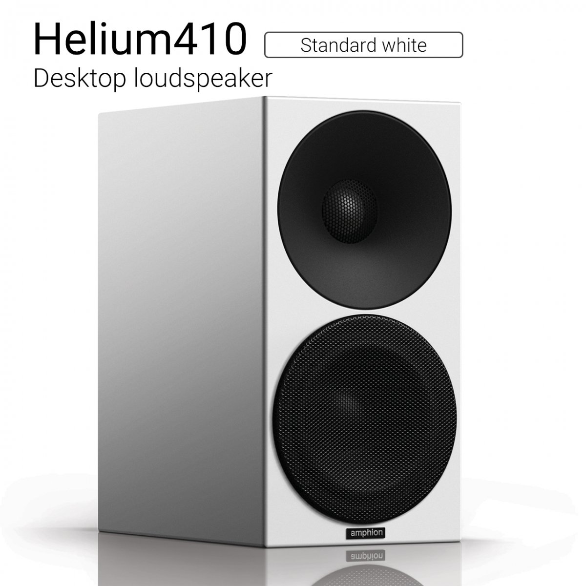 【優れた北欧センス】Helium410 （Standard white） Desktop loudspeaker【ペア】