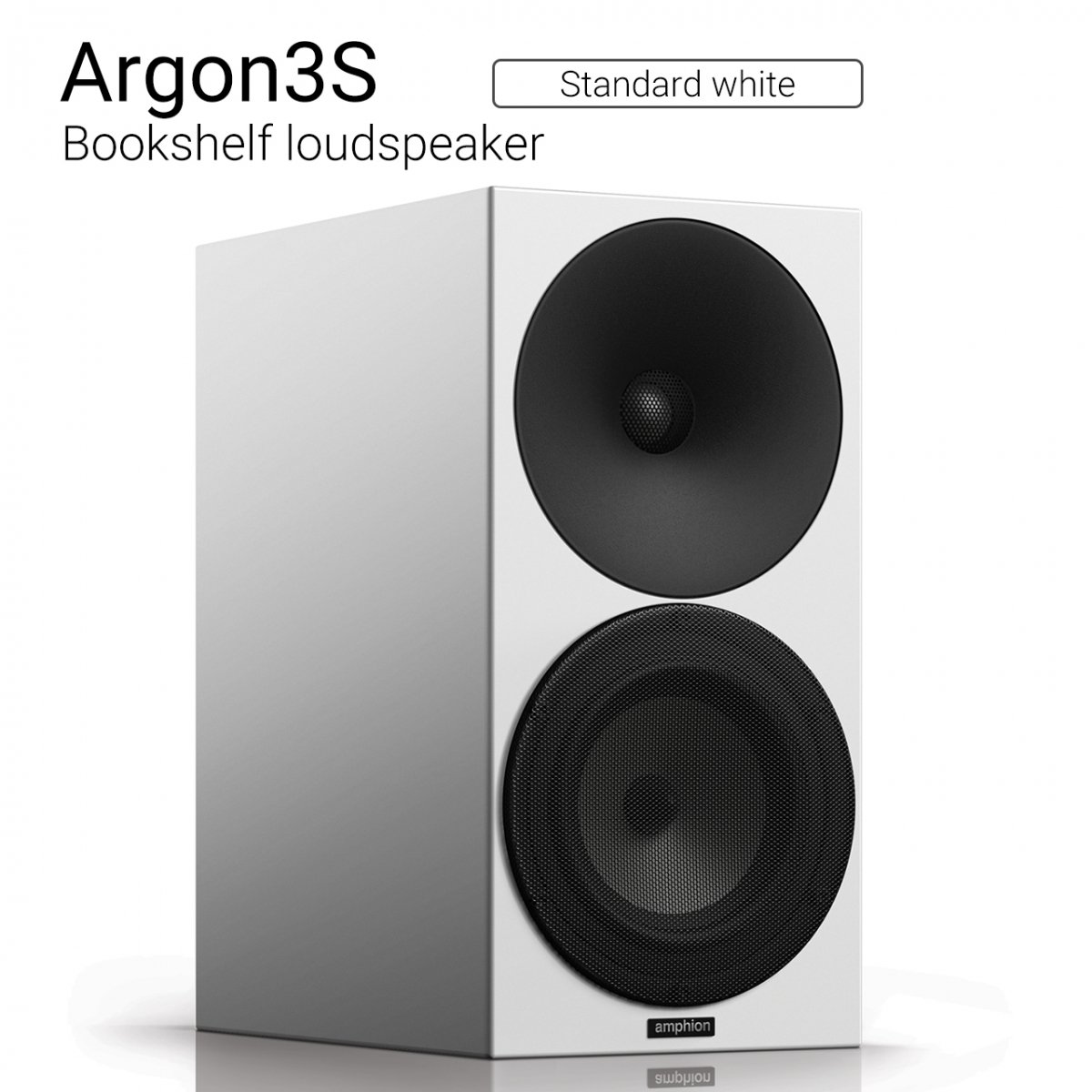 【パワフル＆ナチュラルサウンド】Argon3S （Standard white） Bookshelf loudspeaker【ペア】