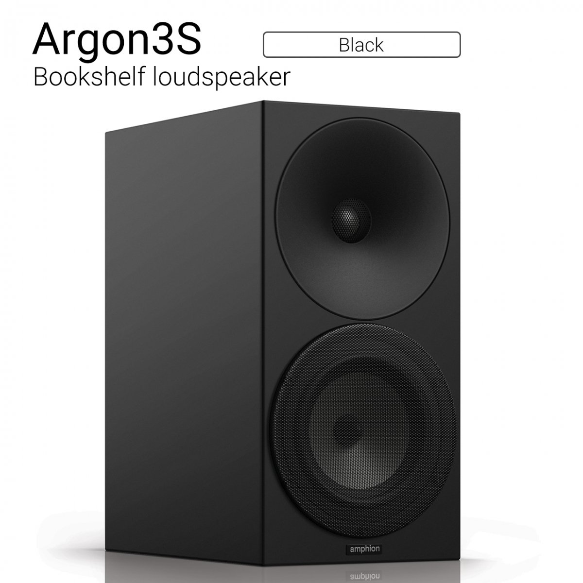 【パワフル＆ナチュラルサウンド】Argon3S （Black） Bookshelf loudspeaker【ペア】
