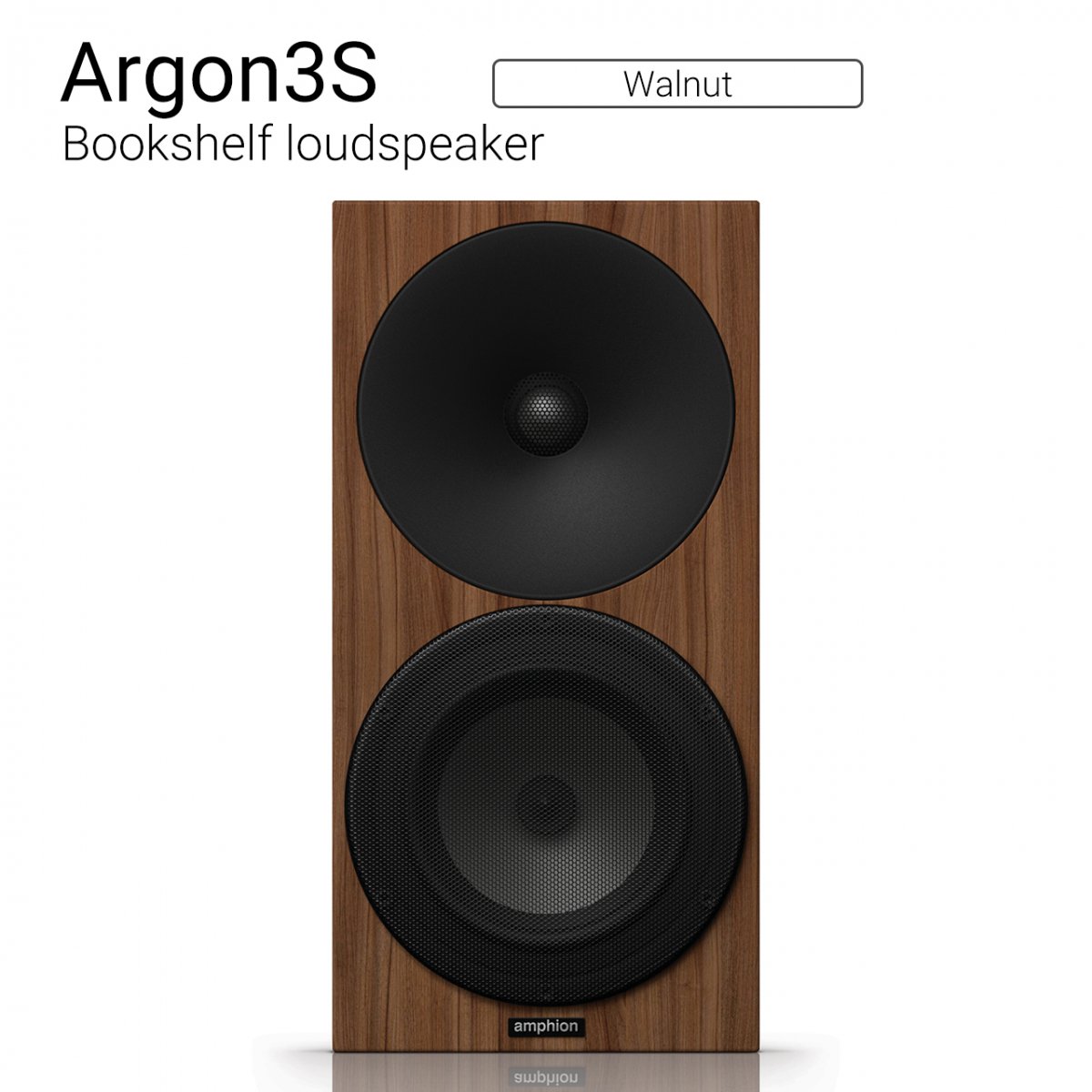【パワフル＆ナチュラルサウンド】Argon3S （Walnut） Bookshelf loudspeaker【ペア】
