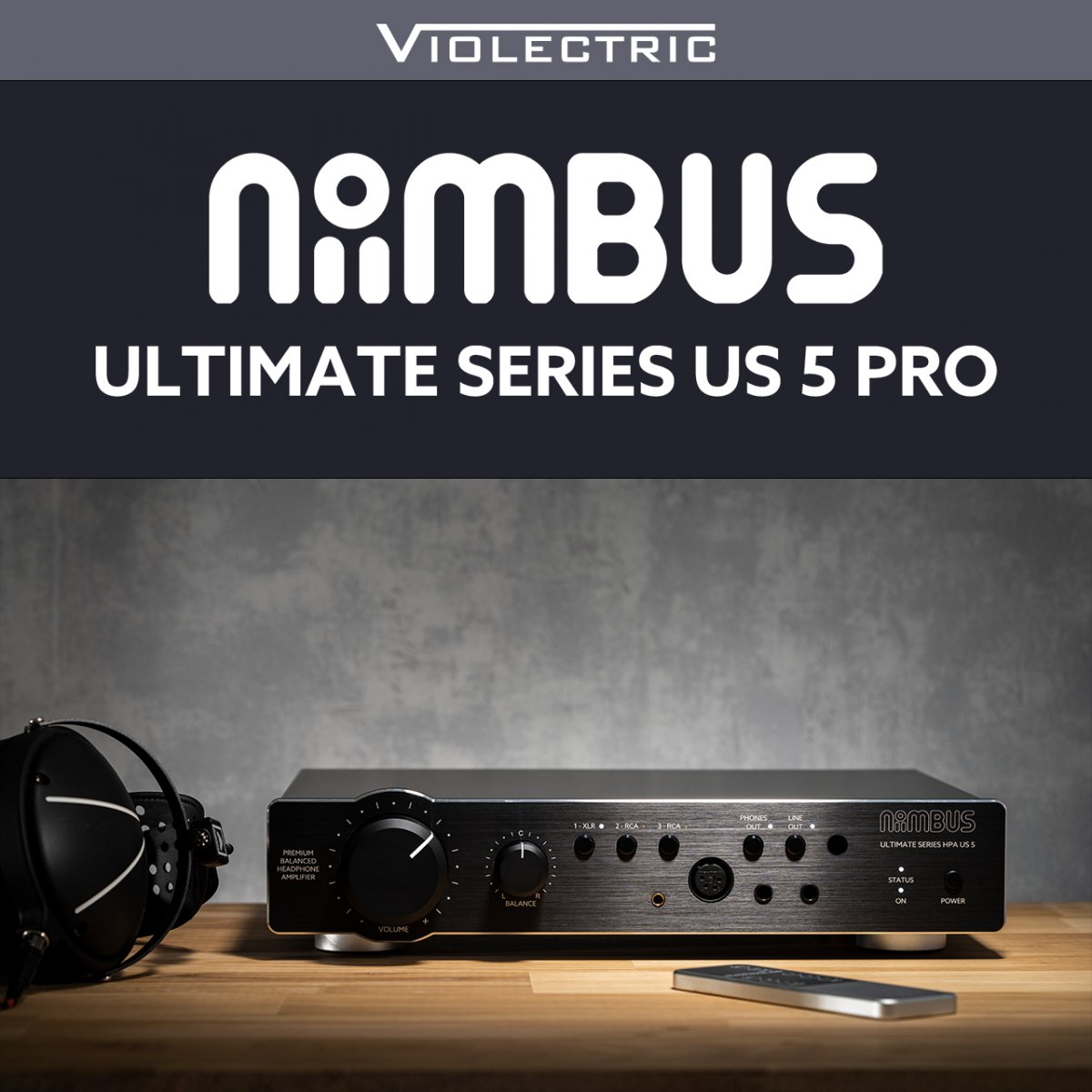 Niimbus US 5 PRO ダイナミックヘッドフォン用に最適化された低ノイズ、超低歪みのアナログ回路設計