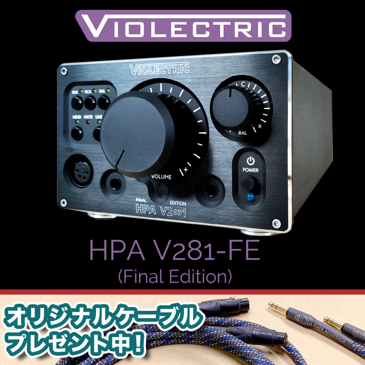 【最高峰 ヘッドフォン アンプ】 Violectric HPA V281 Final Edition 