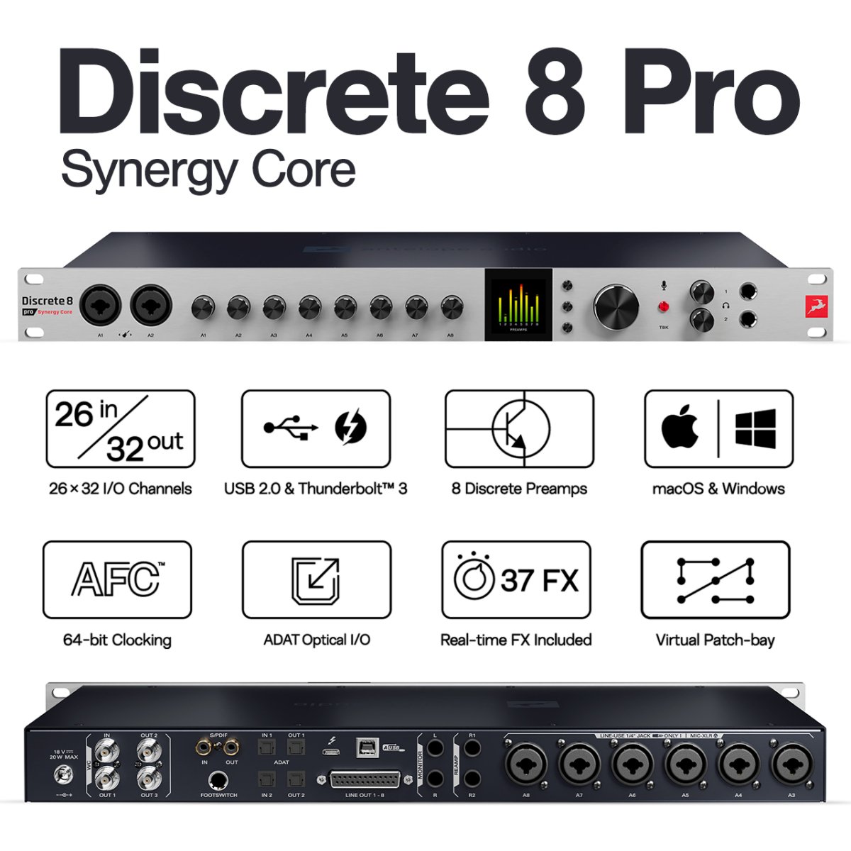 【 予約受付中 】 Antelope Audio Discrete 8 Pro Synergy Core