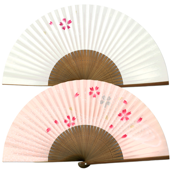 女性用 紙扇子 桜ピンク 単品 Db20 - itotsune