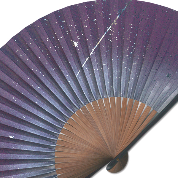 ペアー扇子 森の星空/都会の星空 Ia305 - itotsune