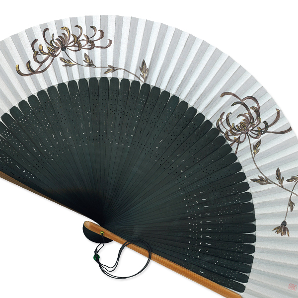 男女兼用セット扇子 手描き京扇子/糸菊 Fc04 - itotsune