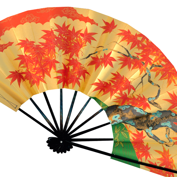 飾り京扇子 舞扇子タイプ 櫻/紅葉 Xc004 - itotsune 飾り京扇子 舞扇子タイプ 櫻/紅葉 Xc004 - itotsune