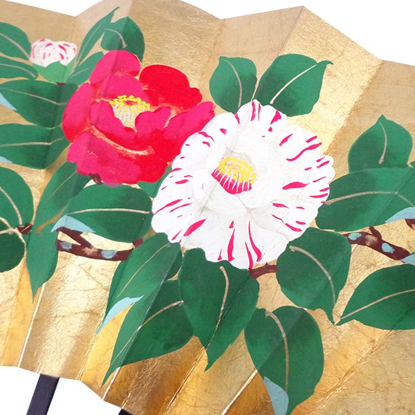 (974.973)舞扇　桜柄　金　パール 974.973)舞扇 桜柄 金 パール - メルカリ