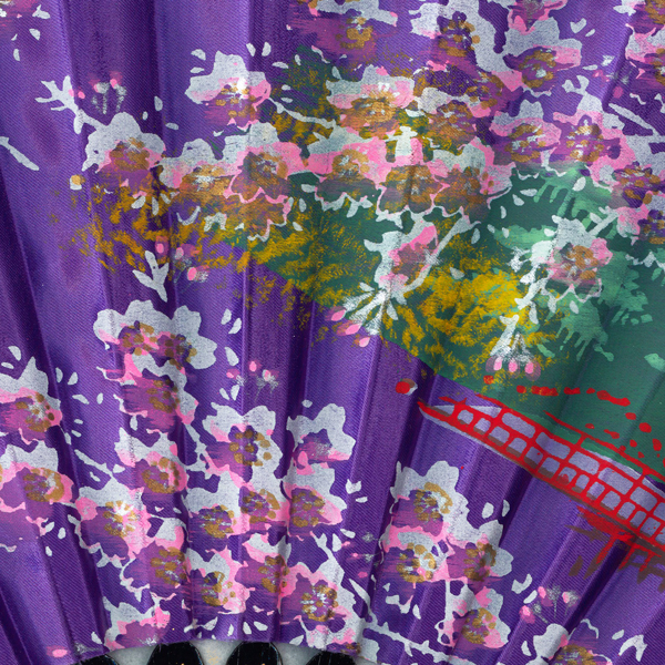 飾りの扇 飾り京扇子 舞扇子タイプ 紅葉/藤 Xe112 - itotsune