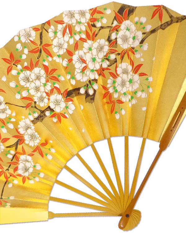 飾り 京扇子 藤御所車 桜 高級 仕舞扇子 - itotsune
