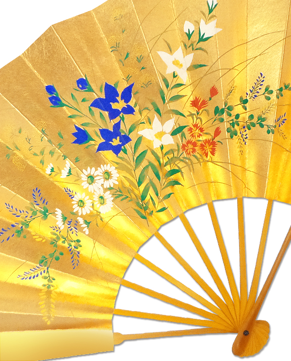 飾り京扇子 松竹梅/桔梗/高級仕舞扇子 Ub104 - itotsune 飾り京扇子 松竹梅/桔梗/高級仕舞扇子 Ub104 - itotsune