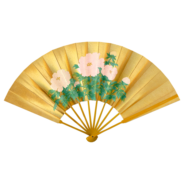 飾り京扇子 高級仕舞扇子 白波に日の出/牡丹 Ub106 - itotsune 飾り京扇子 高級仕舞扇子 白波に日の出/牡丹 Ub106 - itotsune