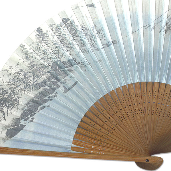 左利き用のお扇子 富士山 7.5寸 Left01 - itotsune