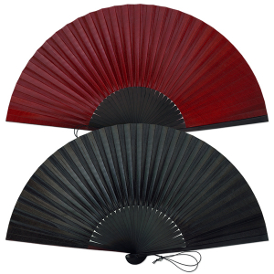 中国明時代　古染付扇面　最大幅約21㎝　本Y5-0607☆1F 男女兼用京扇子 変わり色染め/ジパング 鳳凰 単品(C0531) Af15