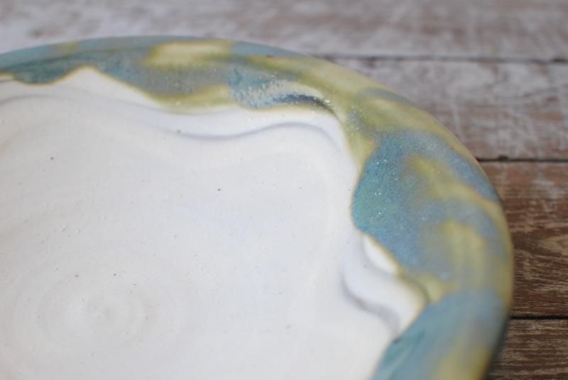 読谷やちむん(大皿) やちむん 沖縄 松田共司 7.5寸皿B 読谷村北窯 一点物 大皿 の通販